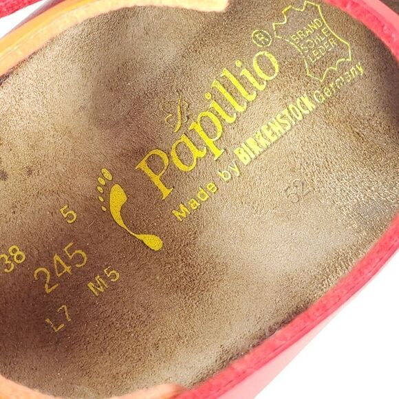 Birkenstock Papillio Women's Yara EU38 US7 Multicolor Flat Strappy Sandals Rare - Picture 13 of 16